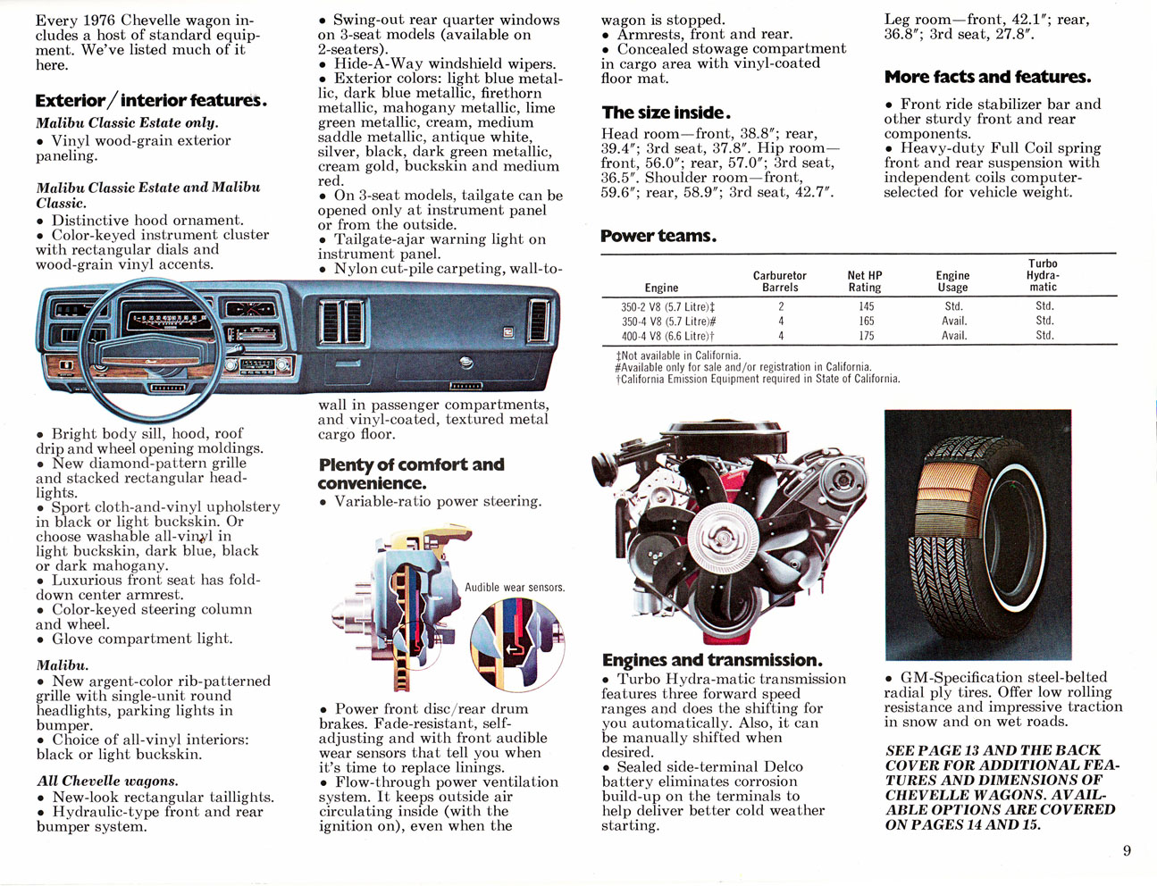 1976 Chevrolet Wagons Brochure Page 8
